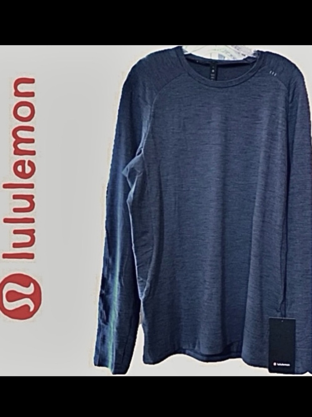 SZ. Sm Lululemon Unisex Men’s Heathered Blue Surge LS BNWT